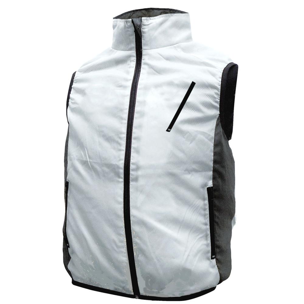 ブレイン　空調ベスト　服のみ　ホワイト／Ｍ－Ｌサイズ　ＭＥＳＨ－ＢＲ－００６－１