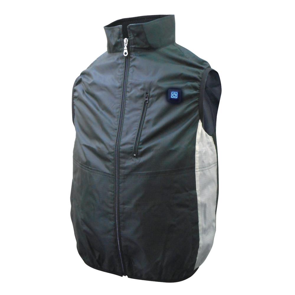 ブレイン　胸スイッチ式空調ベストのみ　モスグリーン／Ｍ－Ｌ　ＭＥＳＨ－ＢＲ－０６０－１