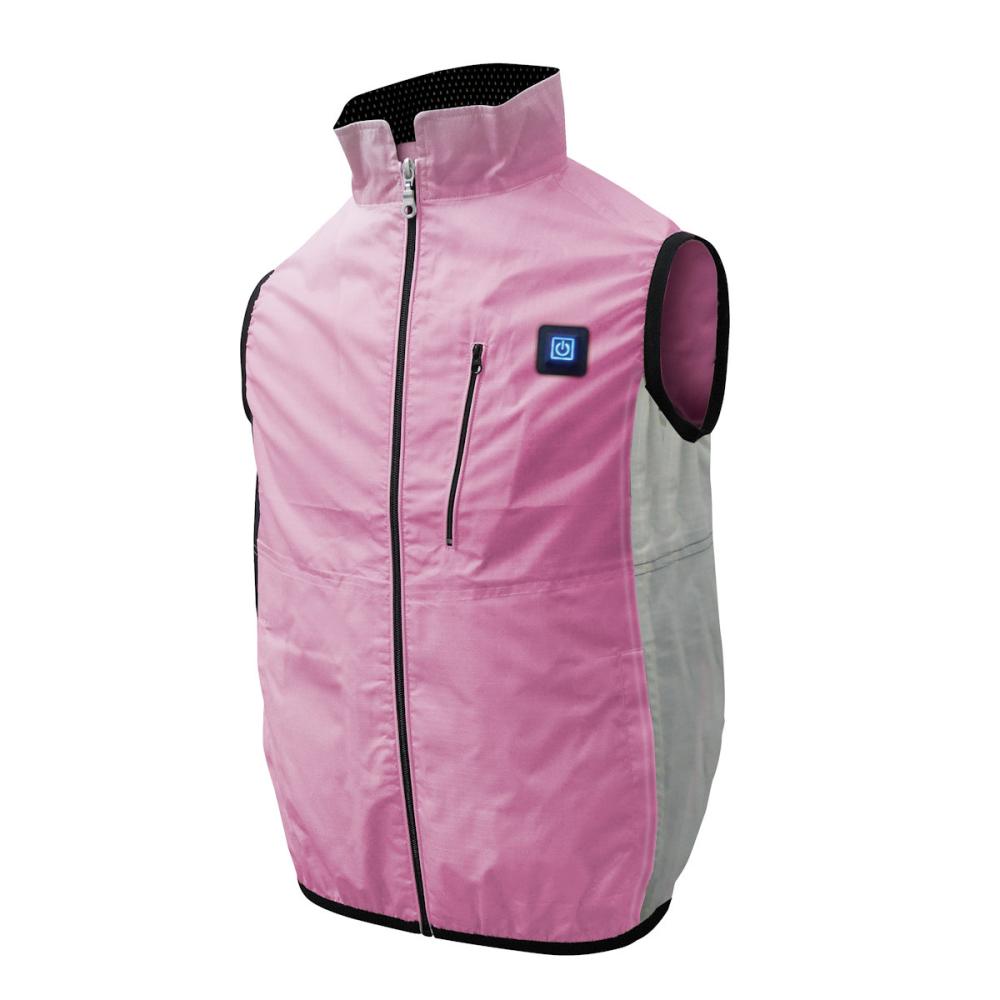 ブレイン　空調ベスト　服のみ　ピンク／女性・子供用Ｍ　ＭＥＳＨ－ＢＲ－０６０－１