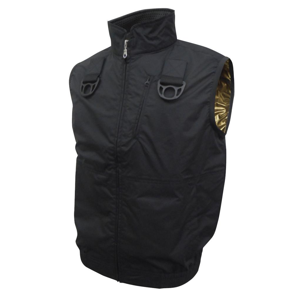 ブレイン　１２Ｖ空調ベスト　服のみ　ブラック／Ｍ－Ｌ　ＭＥＳＨ－ＢＲ－１２０１－１