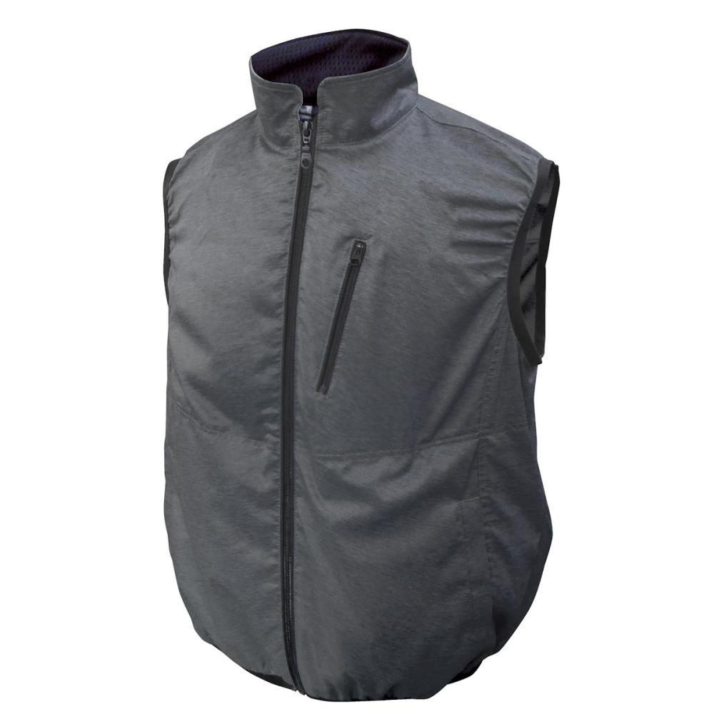 ブレイン　１２Ｖ空調ベスト　杢ブラック／Ｍ－Ｌ　ＭＥＳＨ－ＢＲ－１２０３