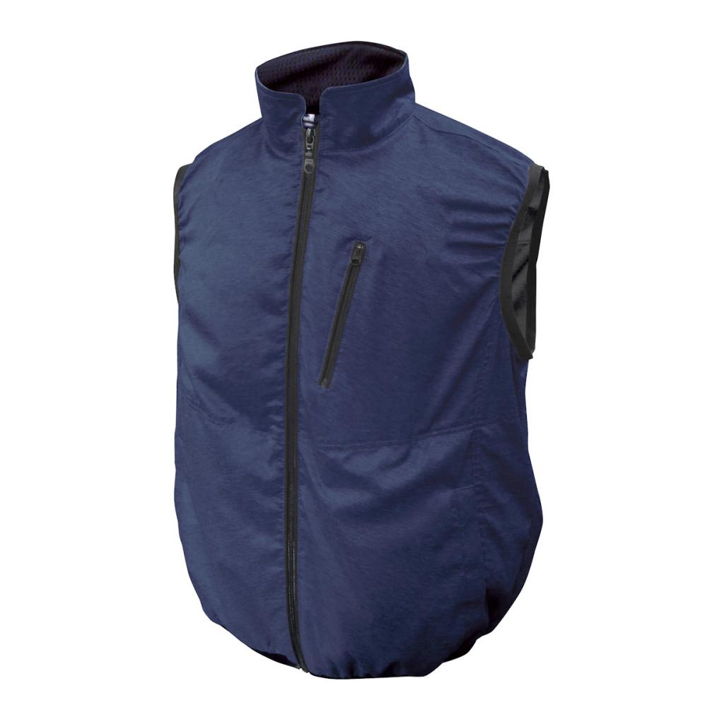 ブレイン　１２Ｖ空調ベスト　服のみ　杢ネイビー／ＬＬ－ＸＬ　ＭＥＳＨ－ＢＲ－１２０３－１