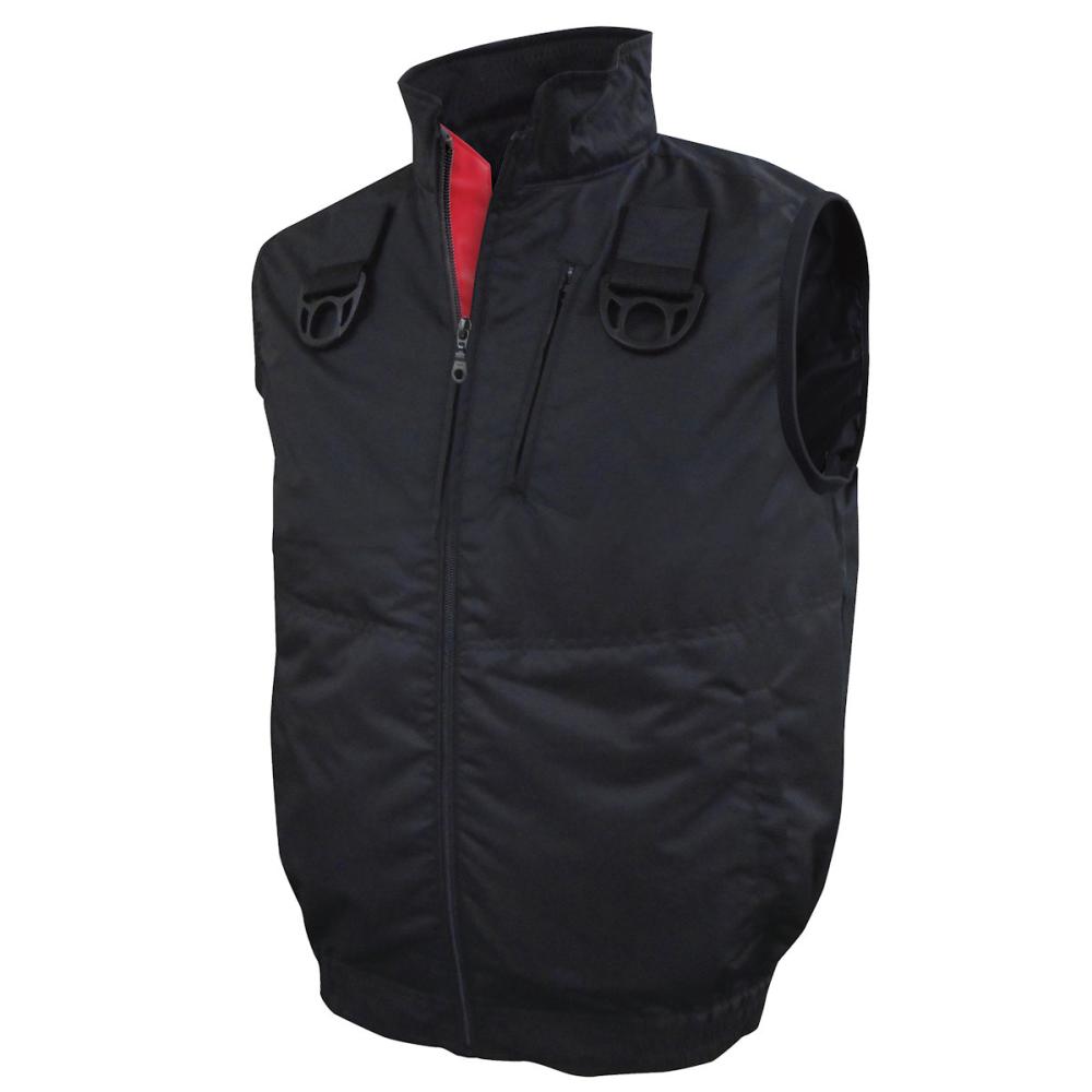 ブレイン　空調ベスト　服のみ　ブラック／ＬＬ－ＸＬ　ＭＥＳＨ－ＢＲ－Ｔ８１１８－１