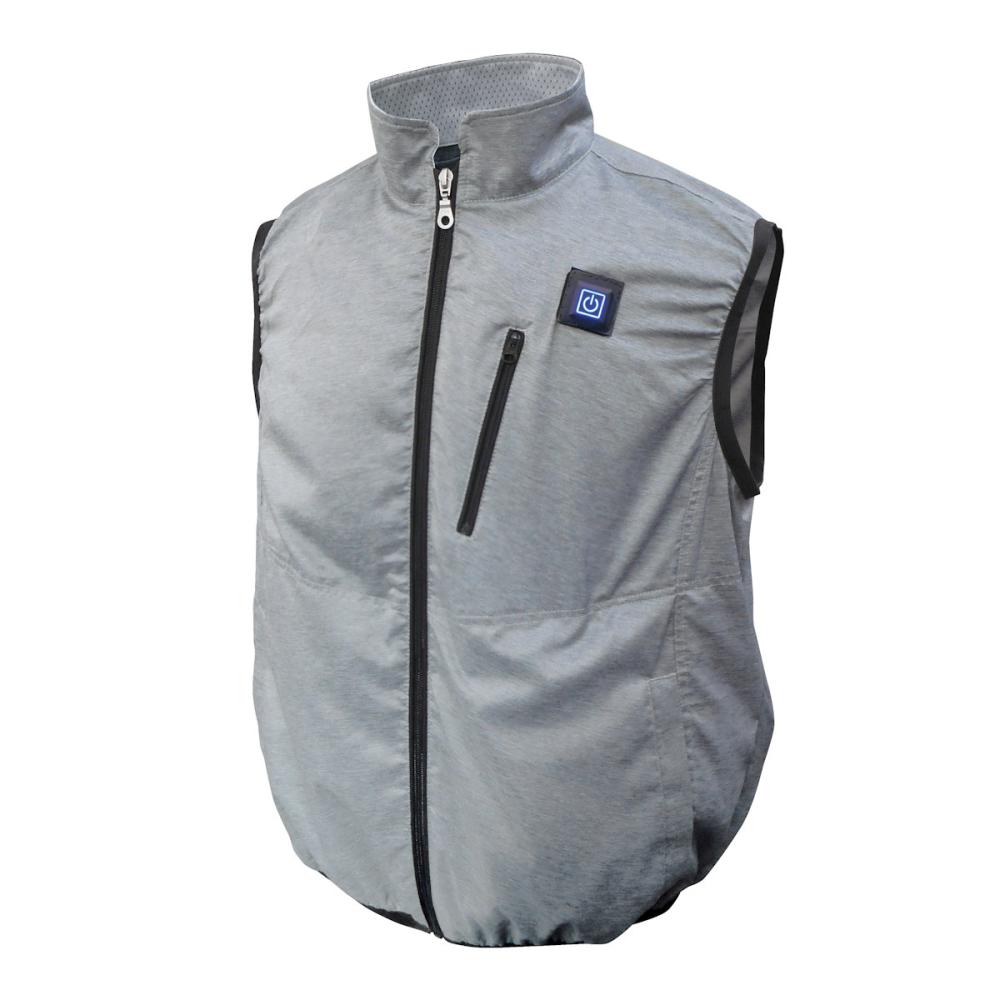 ブレイン　空調ベスト　服のみ　杢／ＬＬ－ＸＬ　ＭＥＳＨ－ＢＲ－０８８－１