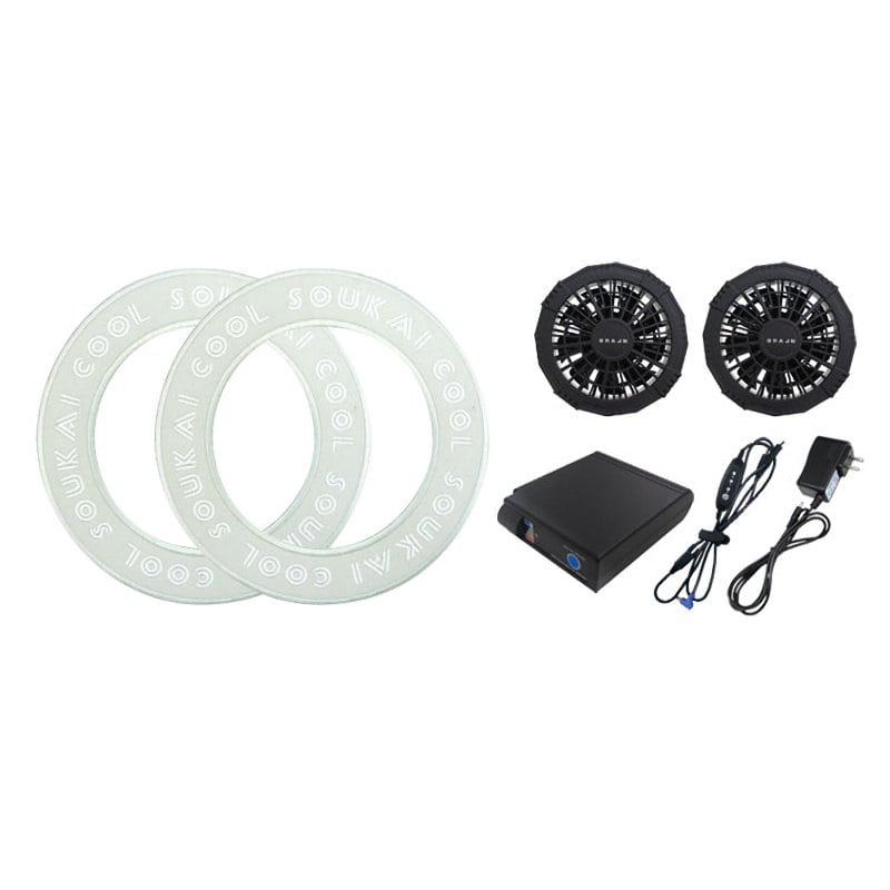 ブレイン　空調ウェア自作キット　ファンユニット　グレー　ＢＲ－５８１