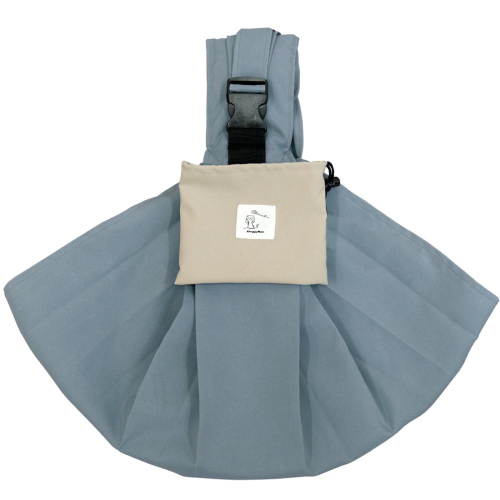 Ｃｈｉｃｃｈａ！　パパッとたためる　スリングキャリー　ブルーグレー