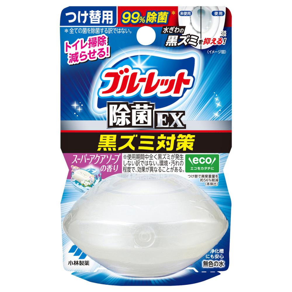 小林製薬　液体ブルーレット除菌ＥＸ　アクアソープ　付け替え用　６７ｍＬ