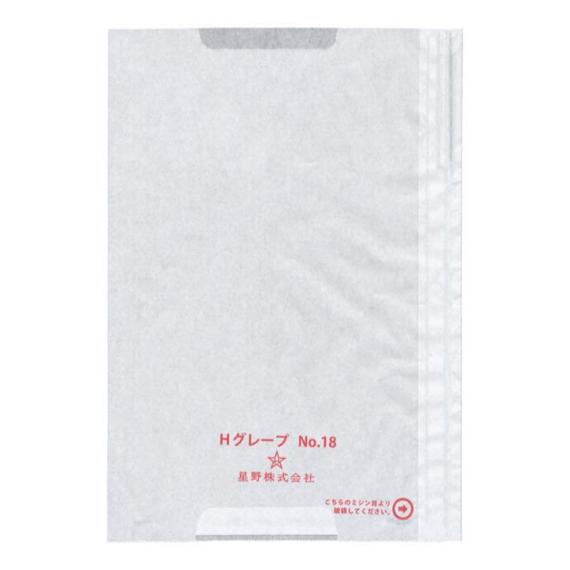 星野　ぶどう用果樹袋　Ｈグレープ　１８号　段無　（３０００枚入り）