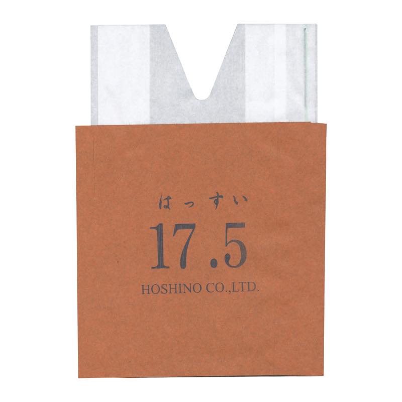 星野　もも用果樹袋　新アイラブ二重袋　撥水　１７．５　幅広ミシン目入り　（２５００枚入り）
