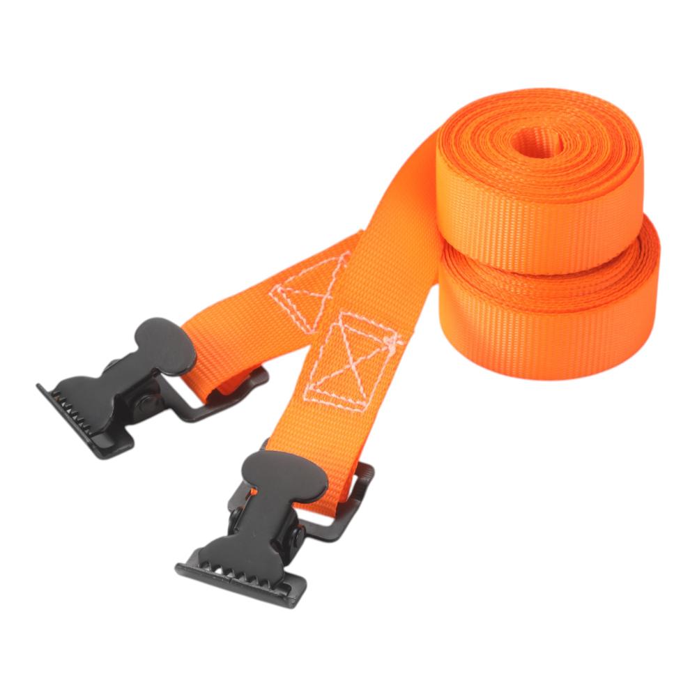 你的品牌名　荷締めベルト　２５ｍｍ×４ｍ　２本組　オレンジ