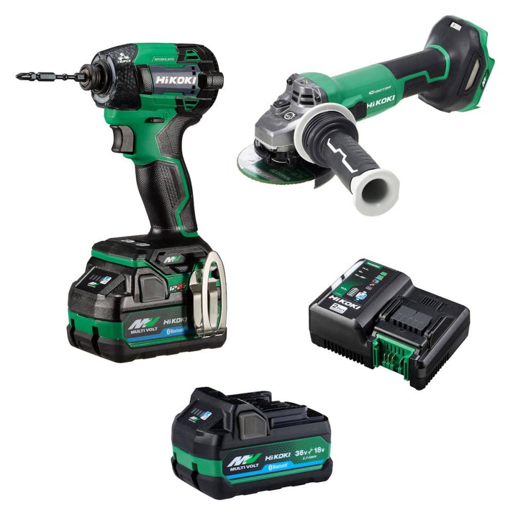 ＨｉＫＯＫＩ（ハイコーキ）　インパクトドライバ＋ディスクグラインダ　お買い得セット