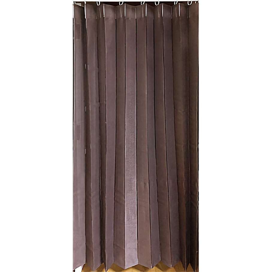 フルネス　アコーディオンカーテン　ブラウン　１４０×１７０ｃｍ