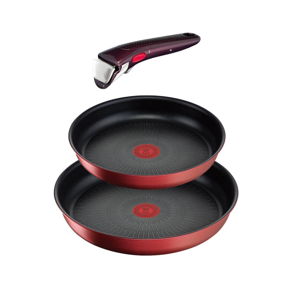 ティファール　インジニオ・ネオ　ＩＨ対応　３点セット　ルージュ・アンリミテッド　Ｌ３８３９０