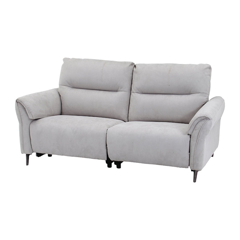 不二貿易　２人掛け電動リクライナー　ＦＩＲＳＴ　ワイドラブ　グレー　ＣＤ４９１１７