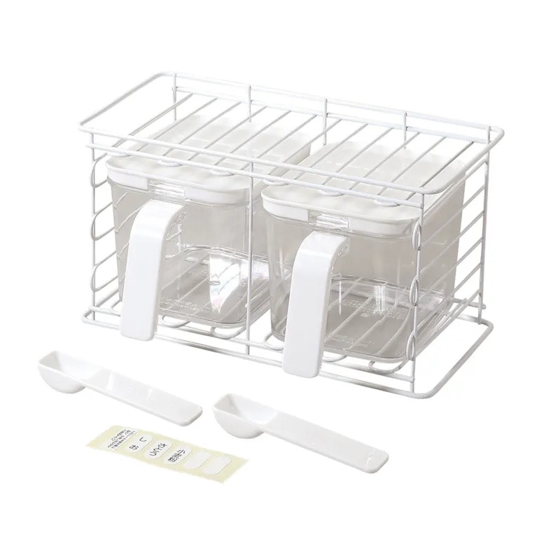 パール金属　ブランキッチン　調味料ラック　ストッカー２個付き