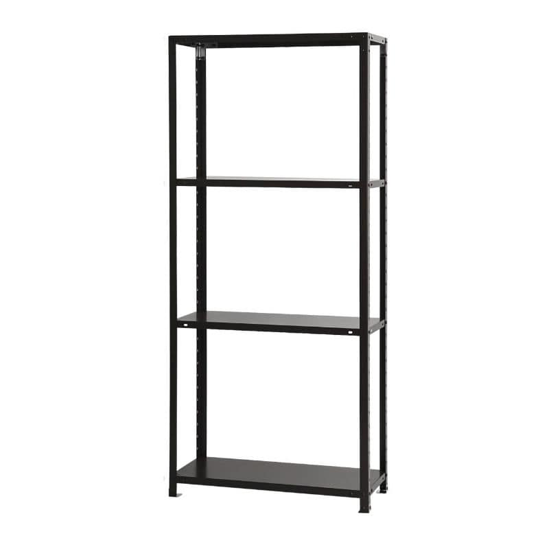 北島　スマートラック　ＮＳＴＲ－６５４　ブラック　４段　キャスター無し