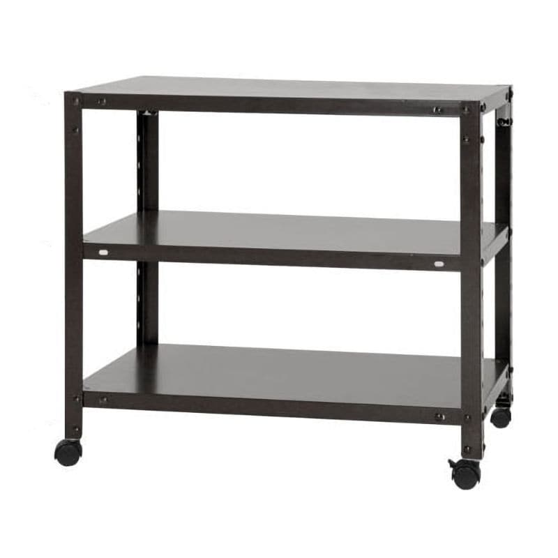 北島　スマートラック　ＮＳＴＲ－Ｋ－２５７　ブラック　３段　キャスター付き