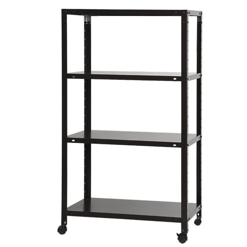 北島　スマートラック　ＮＳＴＲ－Ｋ－４４７　ブラック　４段　キャスター付き