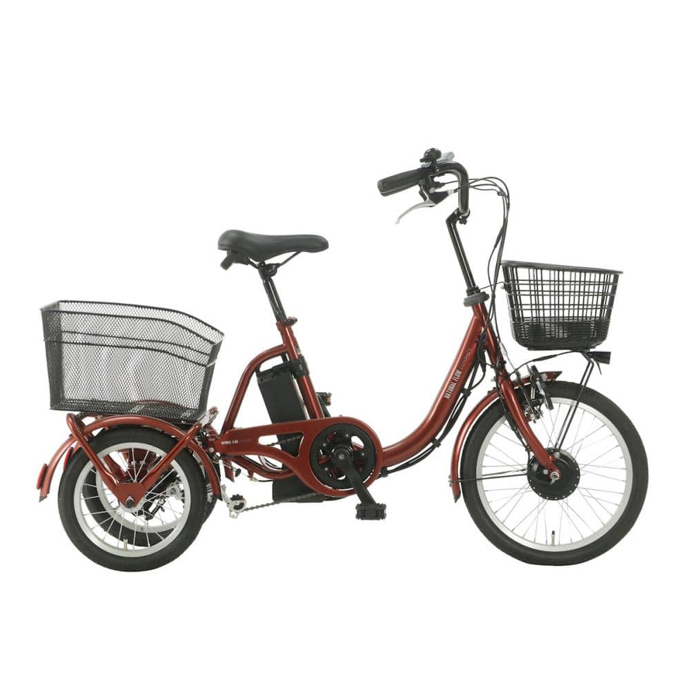 ロータイプ電動アシスト三輪自転車　ナチュラルフロー　コンパクト