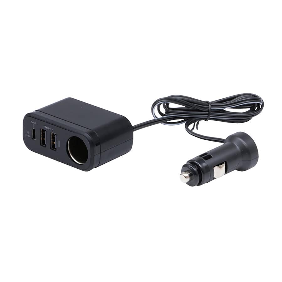 槌屋ヤック　ＰＤ３０Ｗ＋２ＵＳＢ＋ソケット　セパレート　ＺＥ－１０６