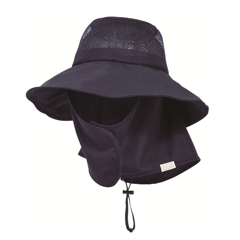 ユニワールド　のらスタイル　風通る遮熱ハット　ネイビー　ＮＳ－１３７