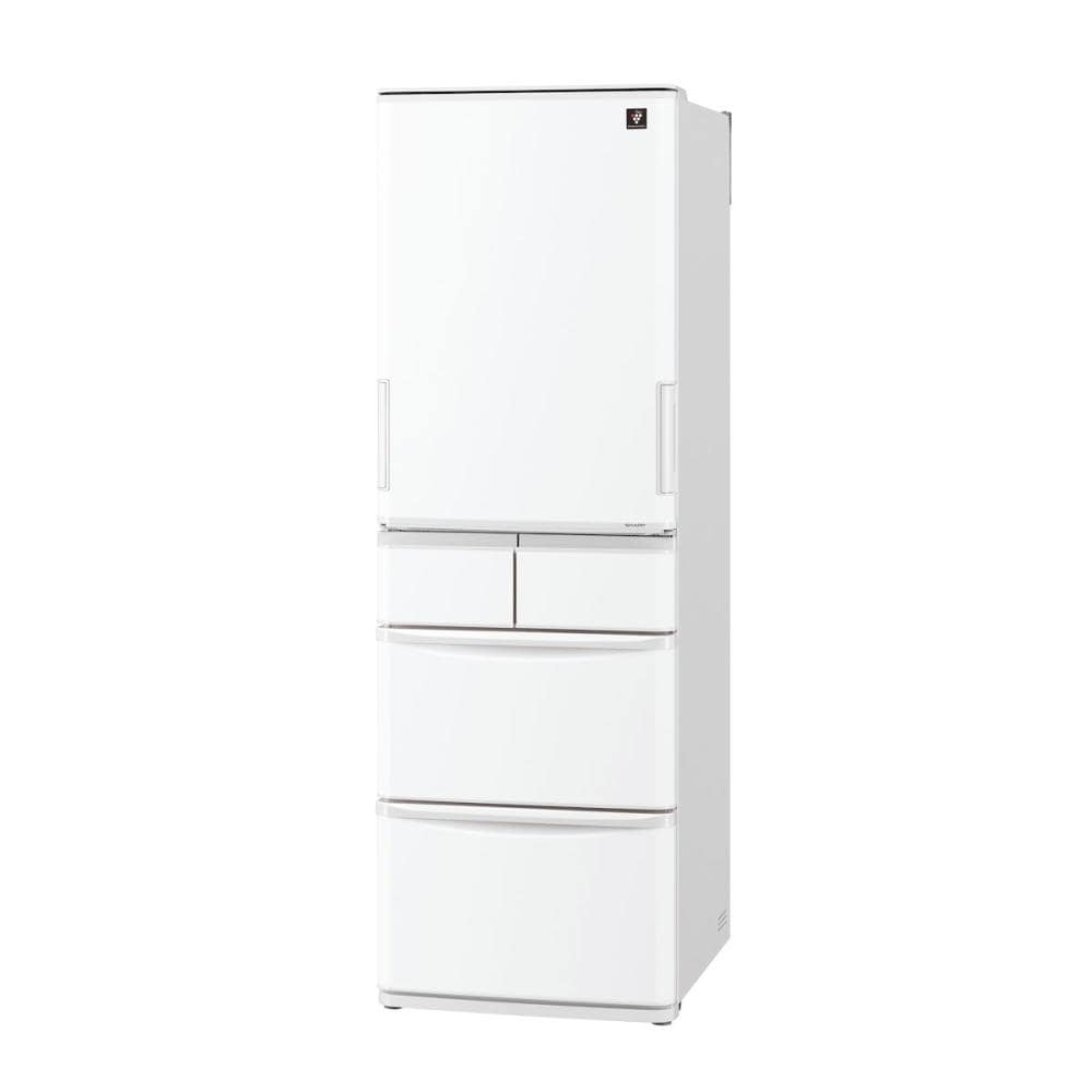 シャープ　プラズマクラスター　５ドア冷蔵庫　マットホワイト　ＳＪーＸ４１８Ｋ－Ｗ