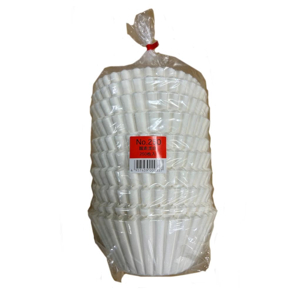 カナエ紙工　業務用漂白コーヒーフィルター　２５ｃｍ　２５０枚入り