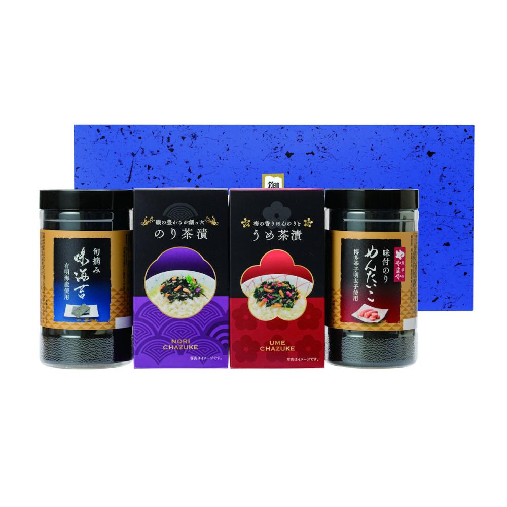 食卓のやまや　博多辛子明太子味海苔＆お茶漬けセット