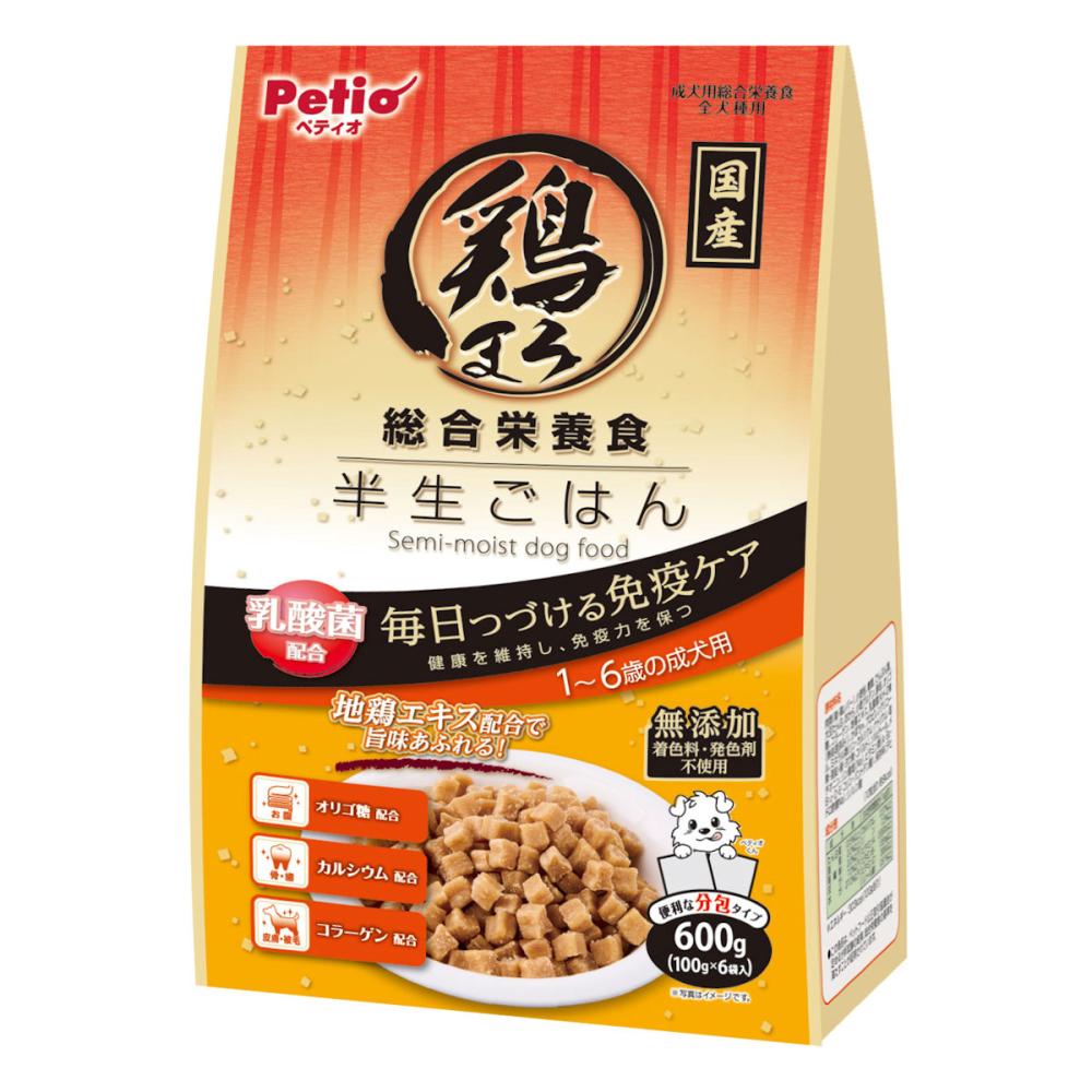 ペティオ　鶏まろ　総合栄養食　半生ごはん　１～６歳の成犬用　６００ｇ
