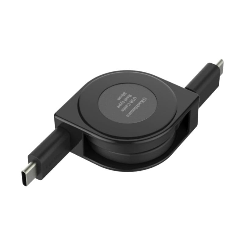 カシムラ　ＵＳＢ充電　ＣＣリールケーブル　８０ｃｍ　ＰＤ６０Ｗ