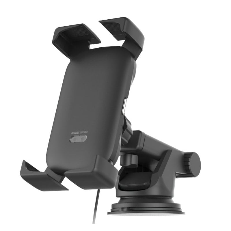 カシムラ　自動開閉ワイヤレス　充電ホルダー　４アーム吸盤取付