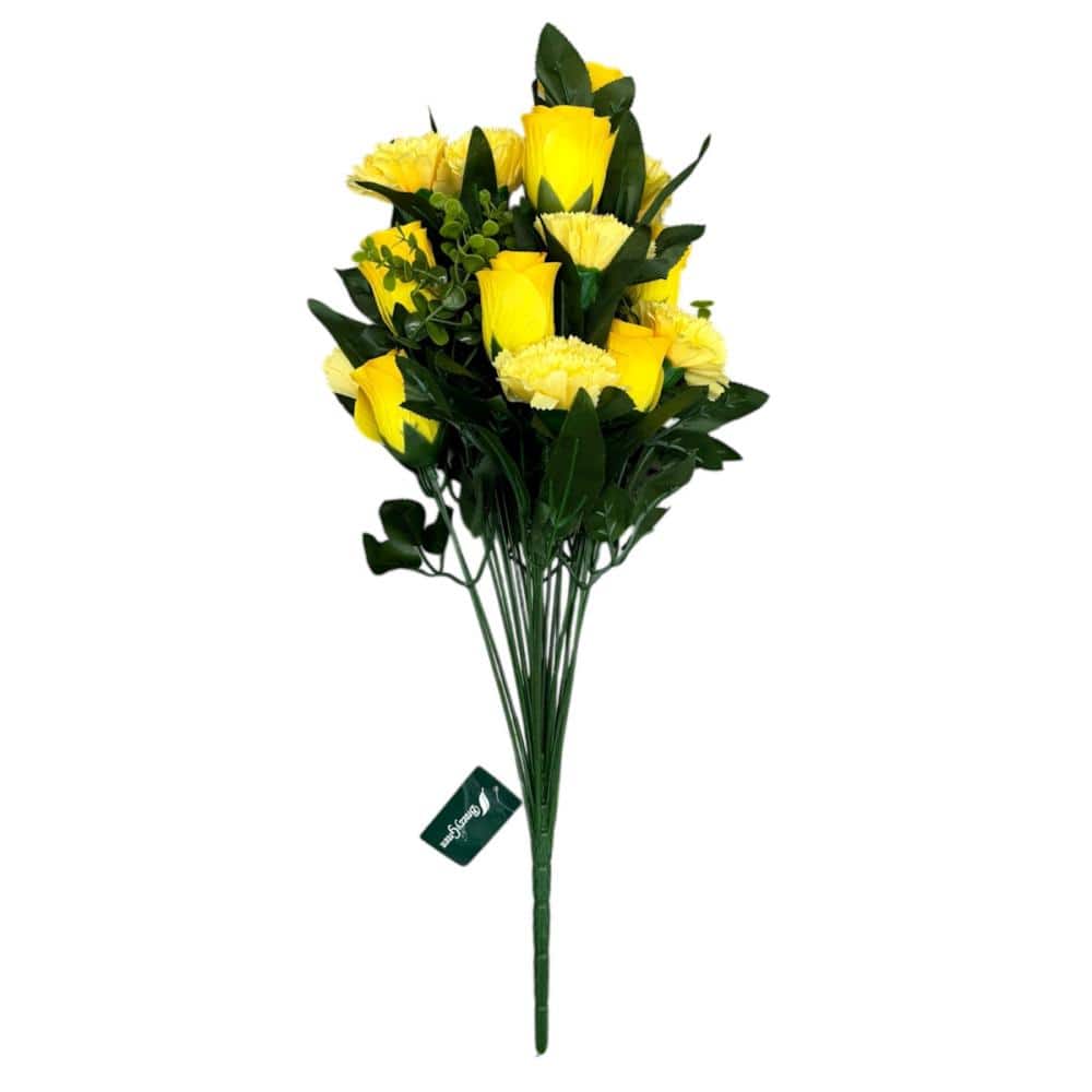 ＢｒｅｅｚｙＧｒｅｅｎ　造花ブーケ　グランデ　２４本束　黄