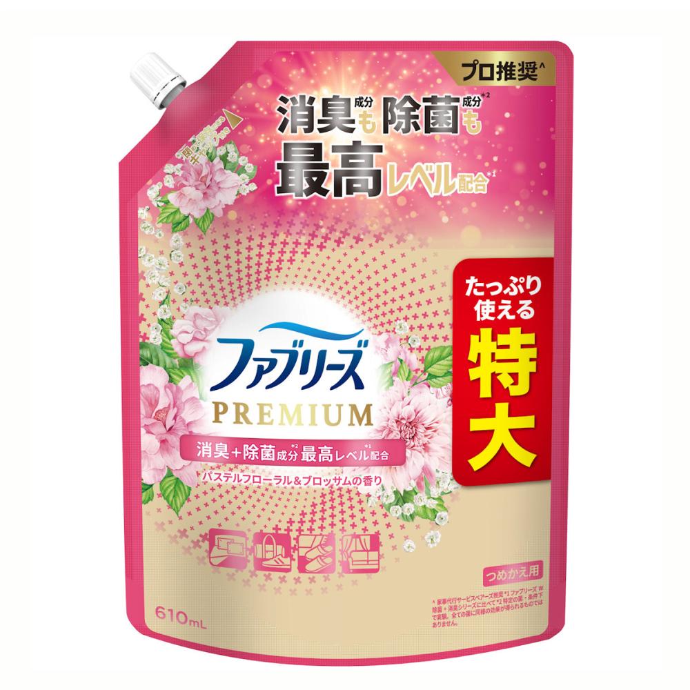 Ｐ＆Ｇ　ファブリーズＷ除菌＋消臭　パステルの香り　詰め替え用　特大　６１０ｍＬ