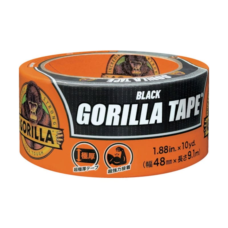 ＫＵＲＥ　ゴリラ　補修テープ　ブラック　ＮＯ．１７８８