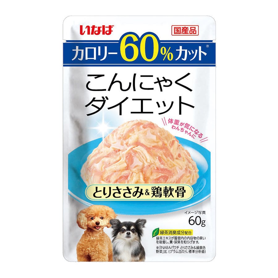 いなば　こんにゃくダイエット　とりささみ＆鶏軟骨　６０ｇ