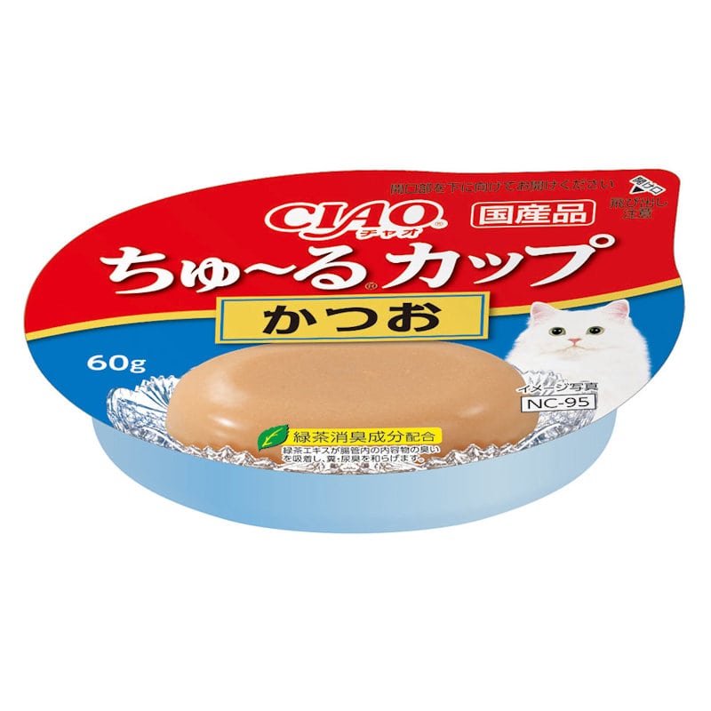 ＣＩＡＯ　ちゅ～るカップ　かつお　６０ｇ