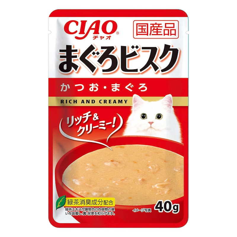 ＣＩＡＯ　まぐろビスク　かつお・まぐろ　４０ｇ