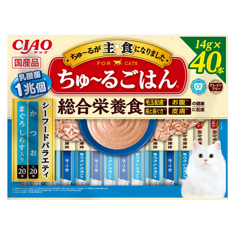 ＣＩＡＯ　ちゅ～るごはん　シーフードバラエティ　１４ｇ×４０本