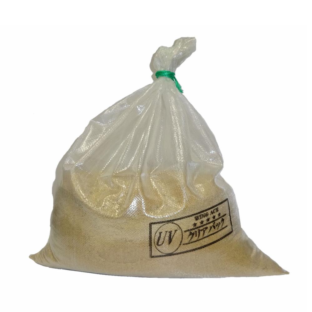 山砂　クリア土嚢袋　約２５ｋｇ
