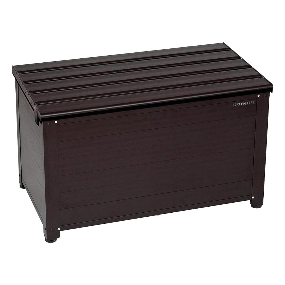 グリーンライフ　アルミベンチストッカー８４　ブラウン　ＡＢＳ－８４Ｐ