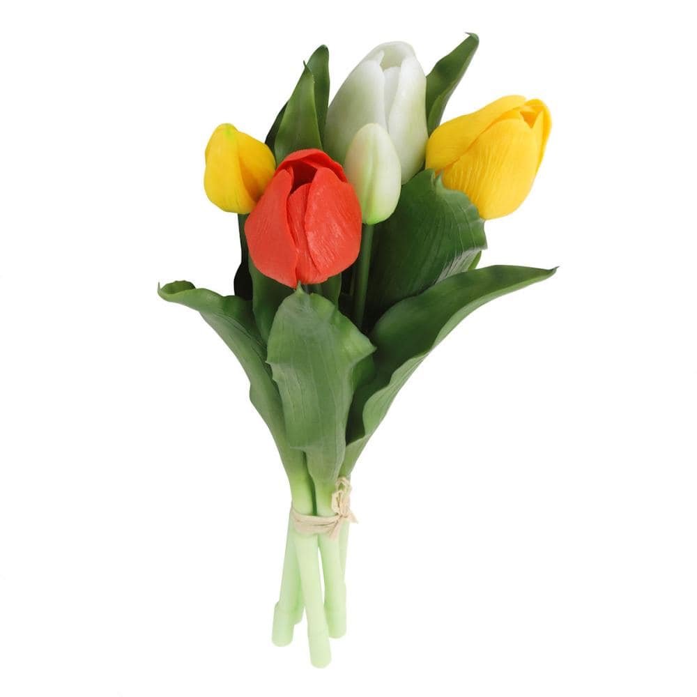 Ｂｒｅｅｚｙ　Ｇｒｅｅｎ　チューリップ造花　花束　ミックス