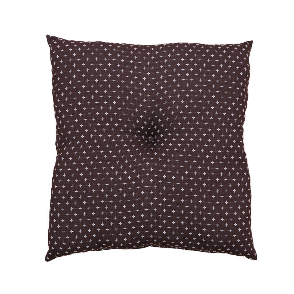 イケヒコ　座布団　詩織　ブラウン　５５×５９ｃｍ