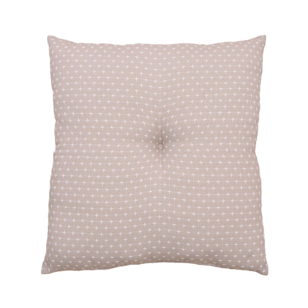 イケヒコ　座布団　詩織　ベージュ　５５×５９ｃｍ