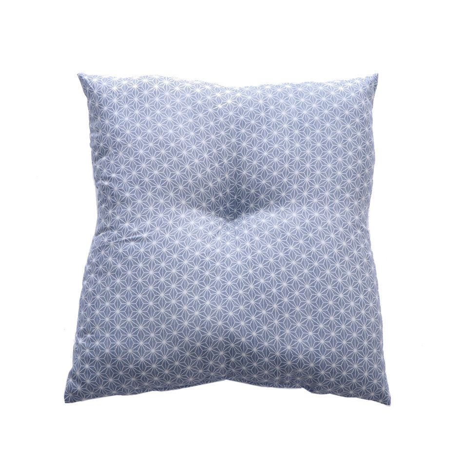 イケヒコ　座布団　錦　ブルー　５５×５９ｃｍ