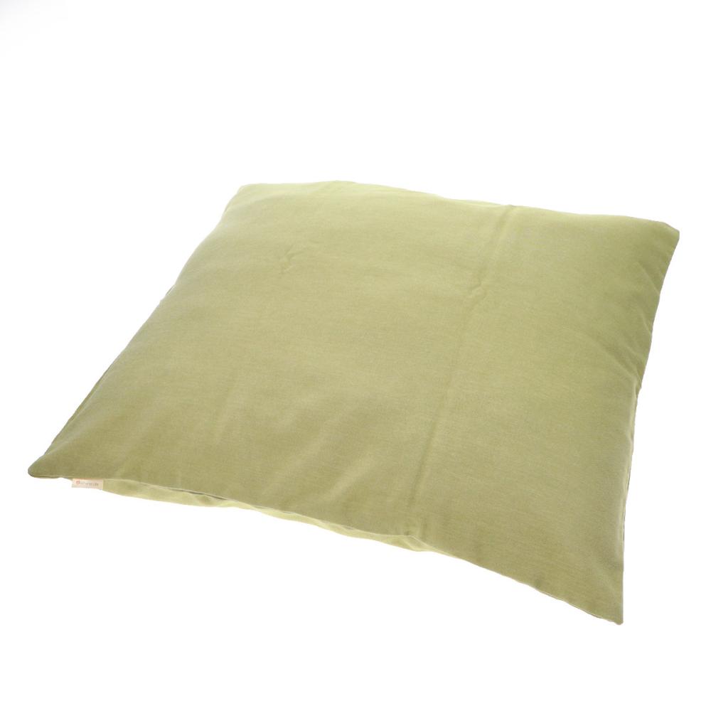 アテーナライフ　先染め座布団カバー　グリーン　５５×５９ｃｍ