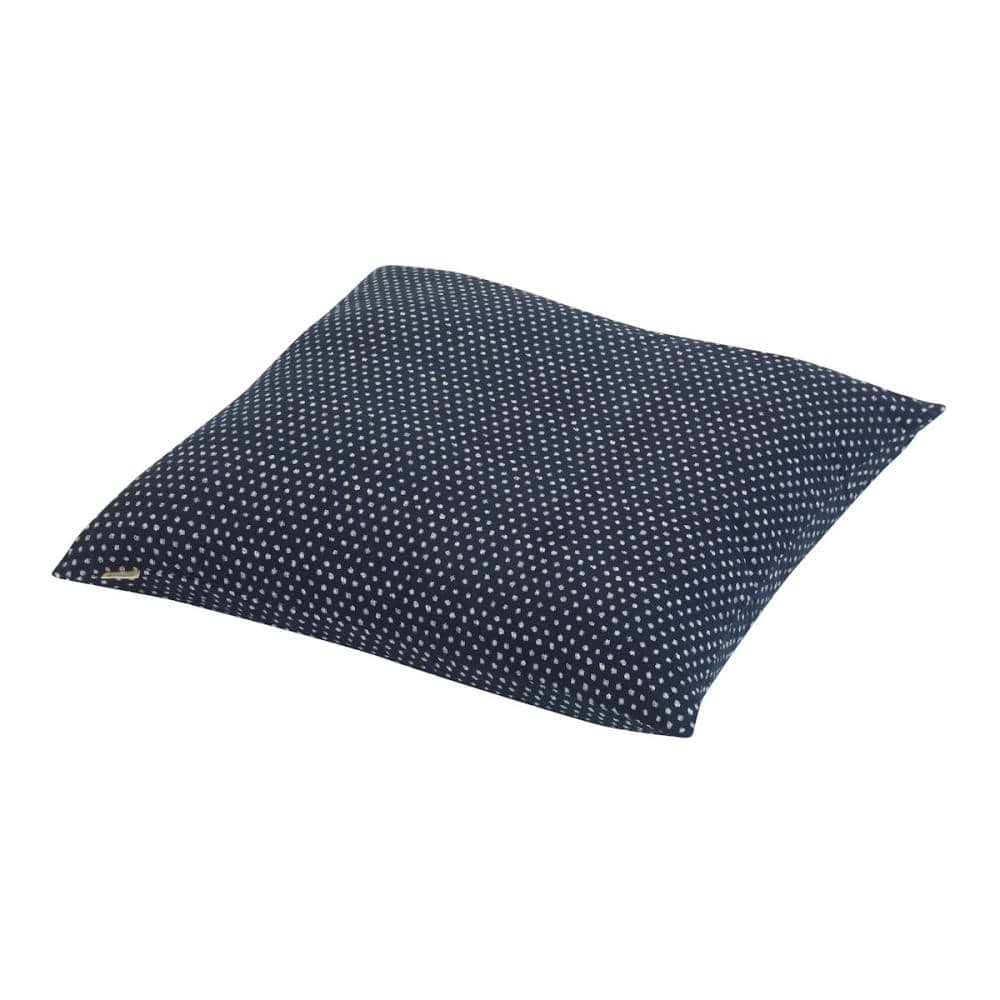 アテーナライフ　座布団カバー　あられ２　ネイビー　５５×５９ｃｍ