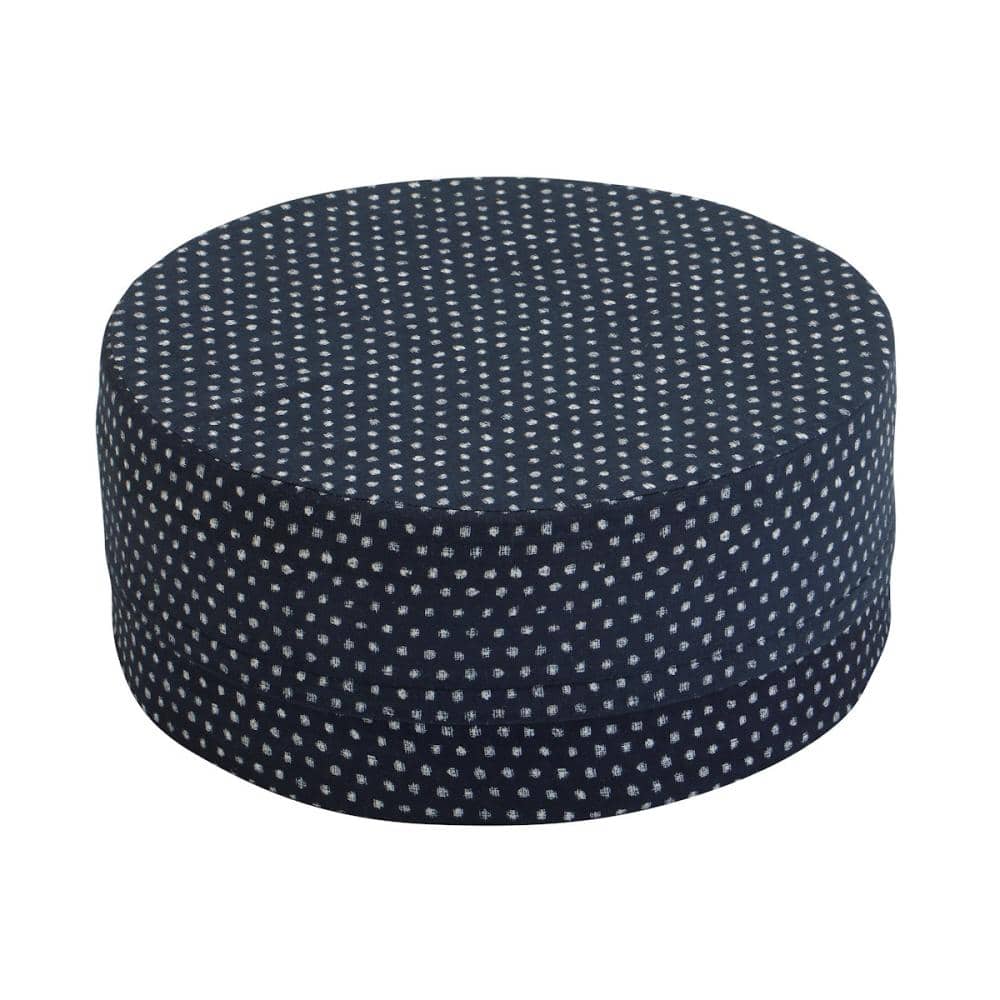 アテーナライフ　和風スツール　あられ２　ネイビー　直径３５×高さ１５ｃｍ