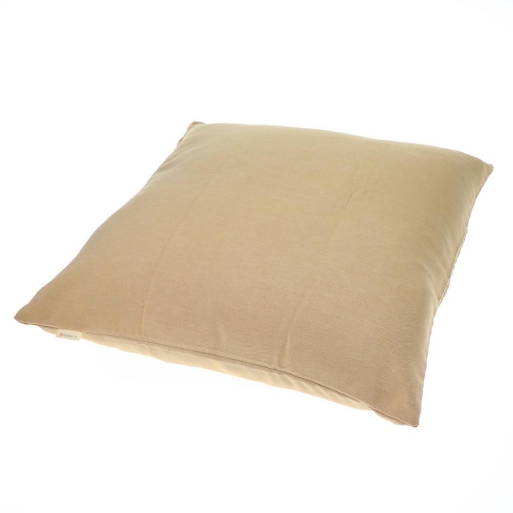 アテーナライフ　先染めクッションカバー　イエロー　４５×４５ｃｍ