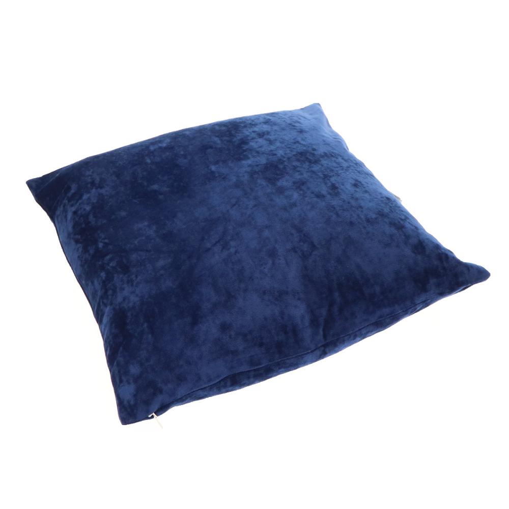 アテーナライフ　クッションカバー　ベルベット　ネイビー　４５×４５ｃｍ