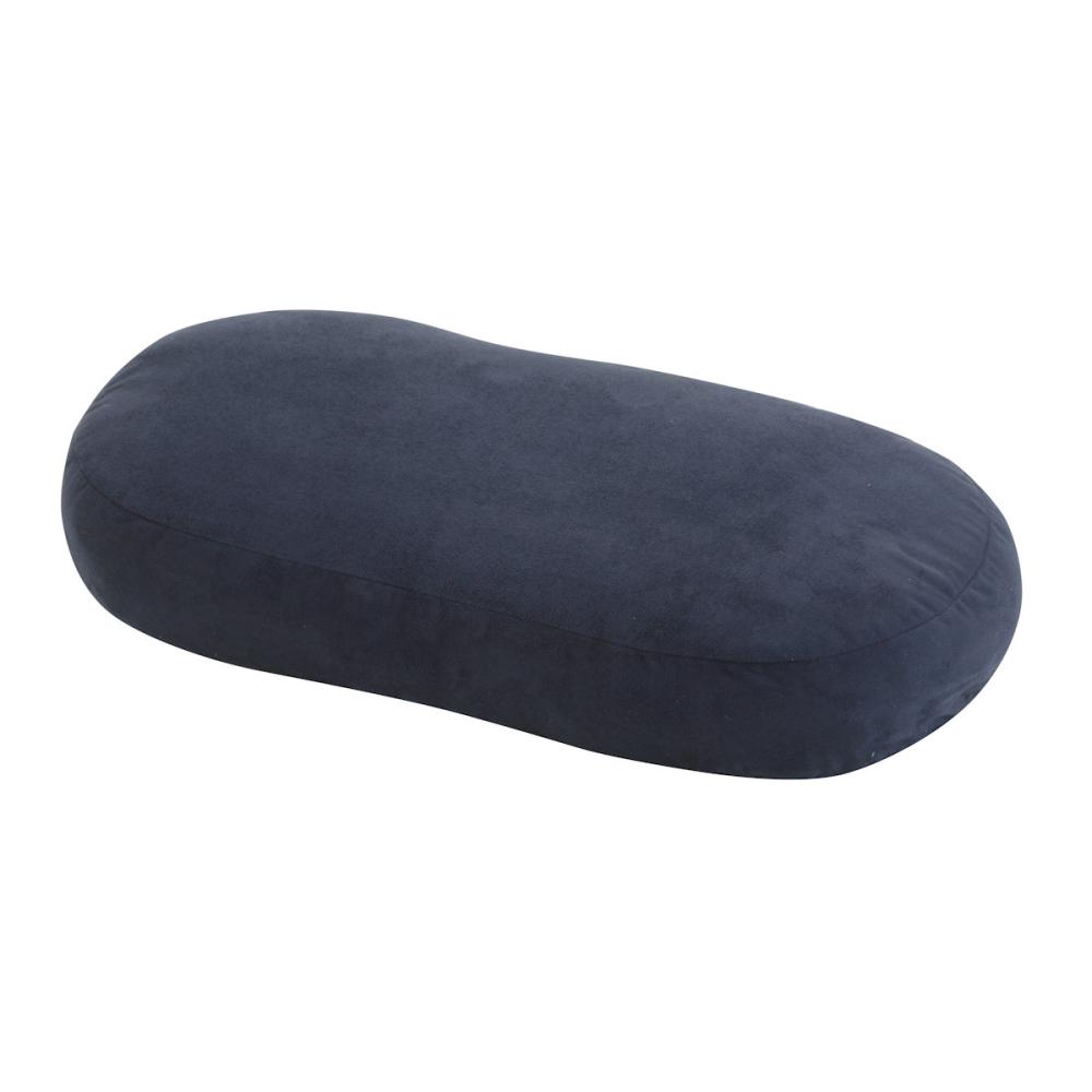 アテーナライフ　もちもちオーバルクッション　ブルー　Ｓ　２３×４９×厚さ１１ｃｍ